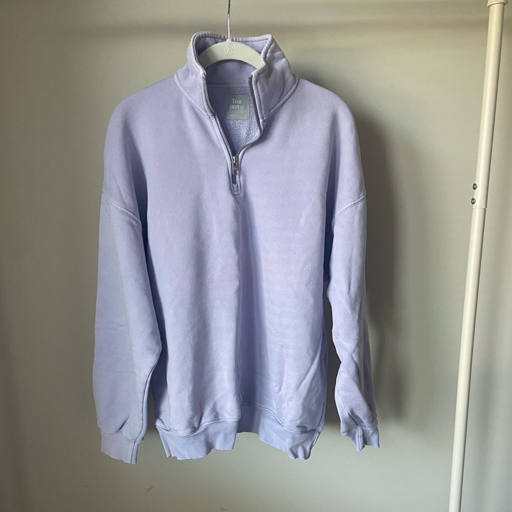 Aritzia TNA Cozy Fleece Mega 1/4 Zip